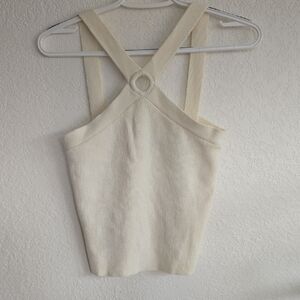 Mango Cream Ring-Back Knit Tank